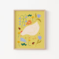 La poule dans les fleurs - 1 unité