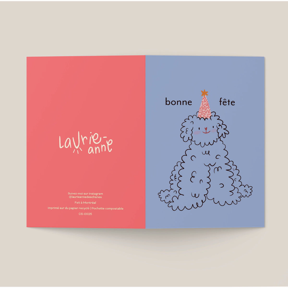 Bonne fête chien - Paquet de 6 cartes