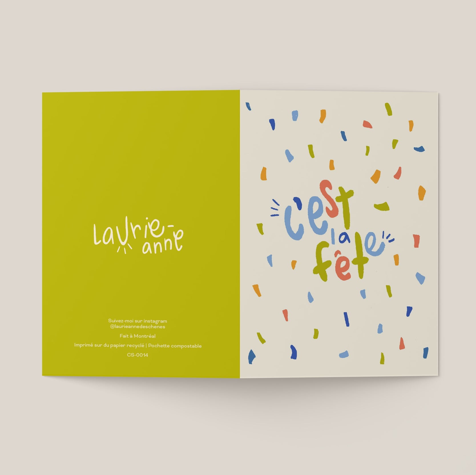 C'est la fête - Paquet de 6 cartes