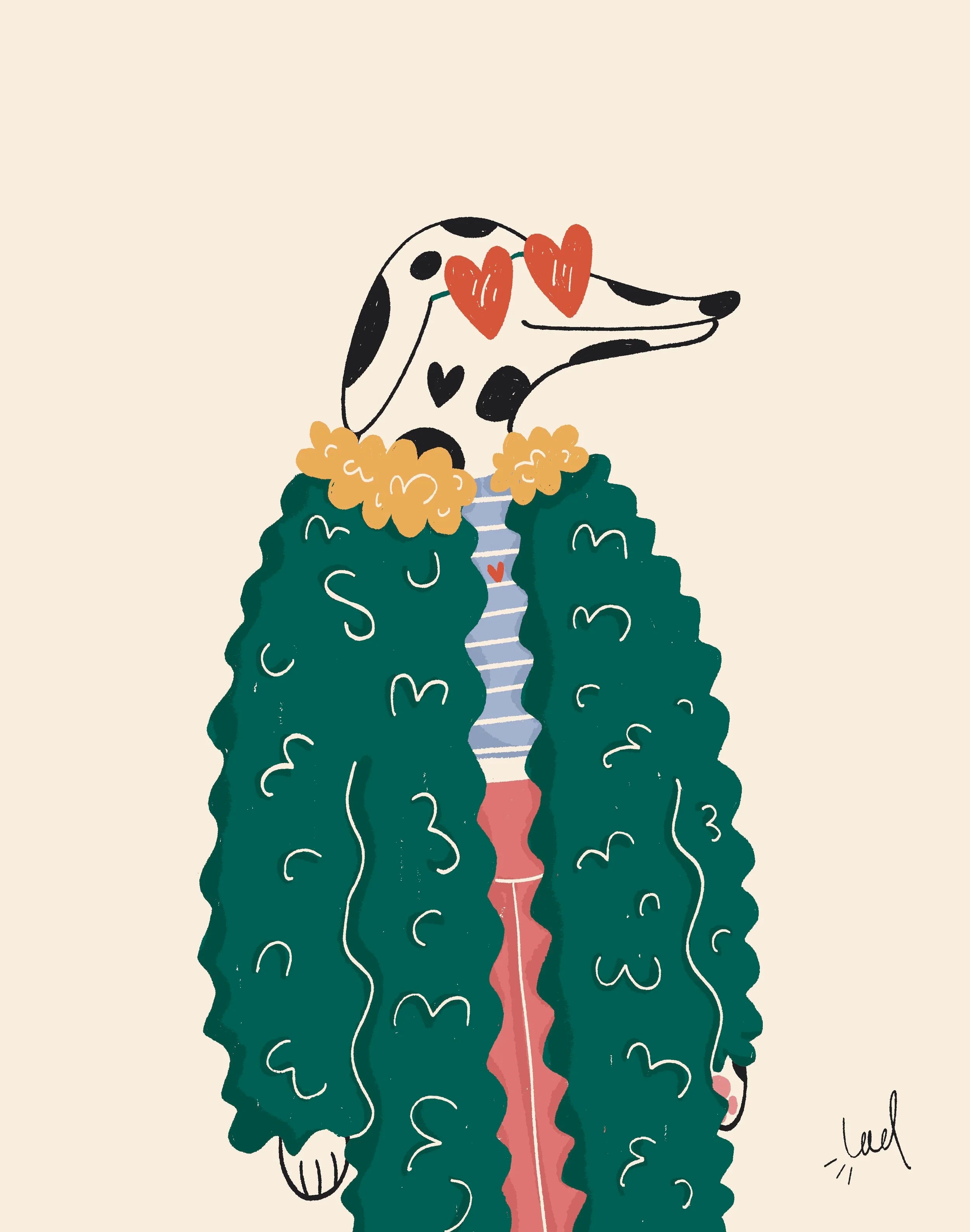 Le dalmatien stylé