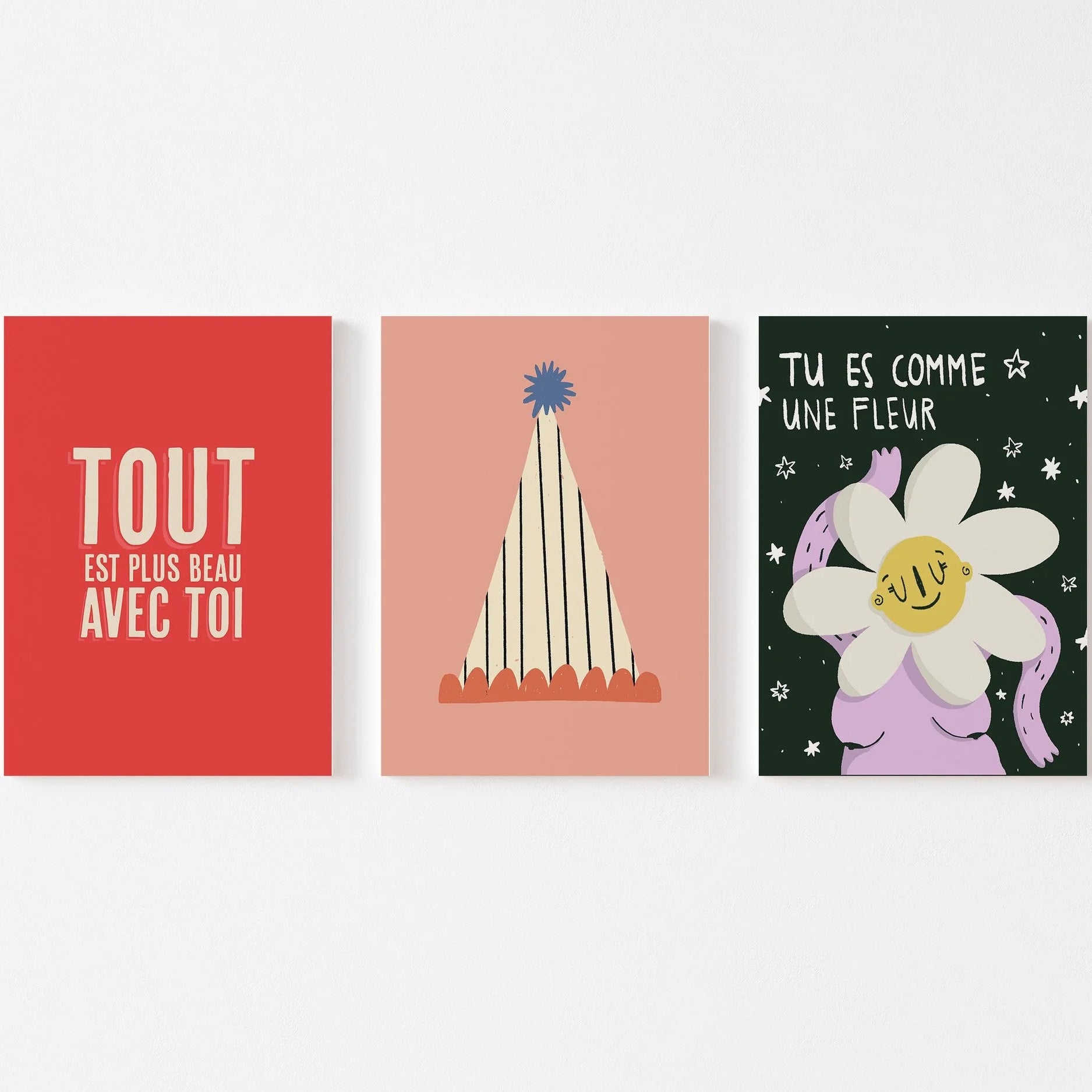 3 cartes au choix