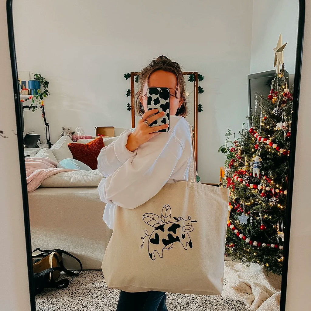 Sac réutilisable La vache volante
